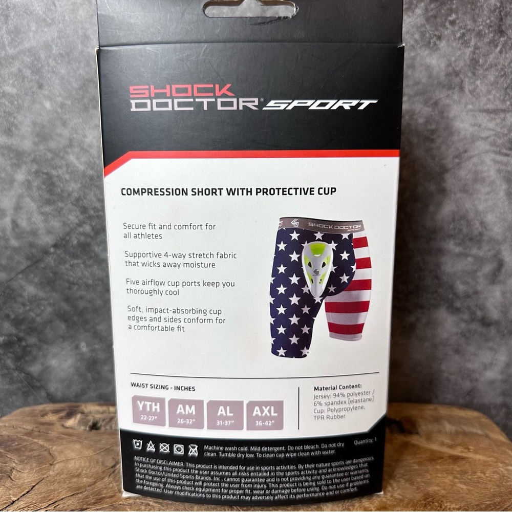 Shock Doctor Compression Short With Protective Cup - Picture 7 of 10